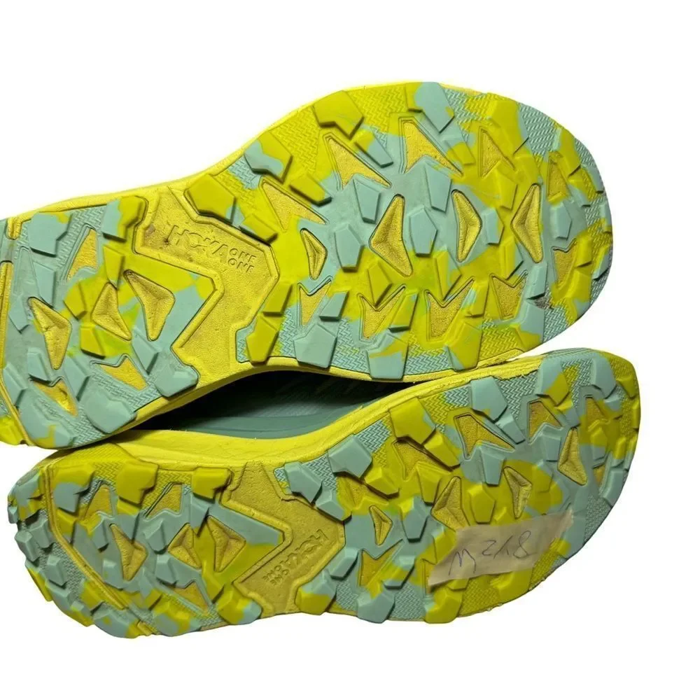 Hoka Women's Athletic Shoes - Light Gray and Lime torrent 3 size 8.5 B